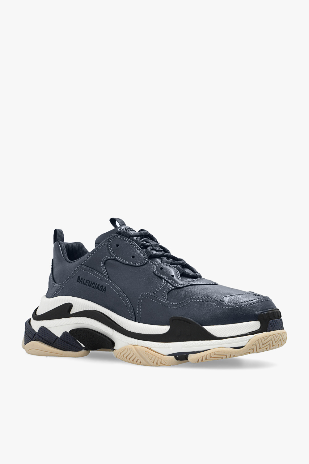 Navy blue 2025 balenciaga sneakers